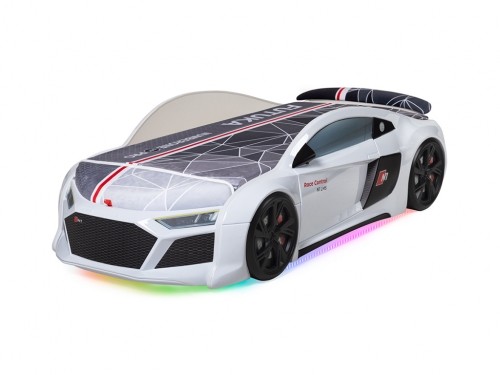 Кровать-машина N1 AUDI без матраса белая Кровать-машина N1 AUDI без матраса белая