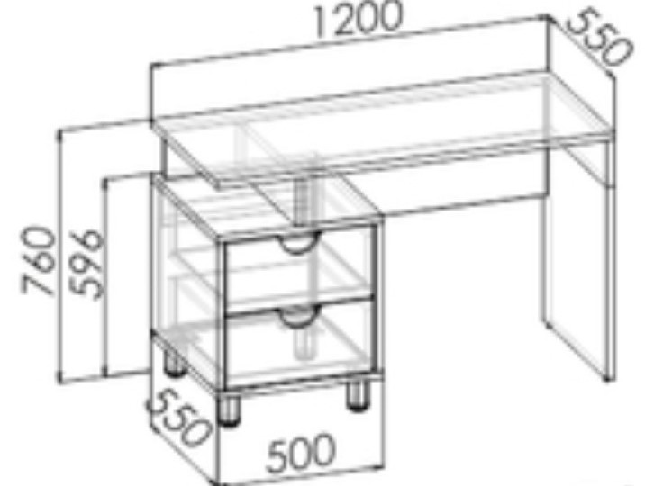 Стол трансформер "BARNEY PINK" (универсальный)