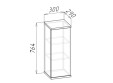 Навесной шкаф вертикальный "Смарти" НШ1