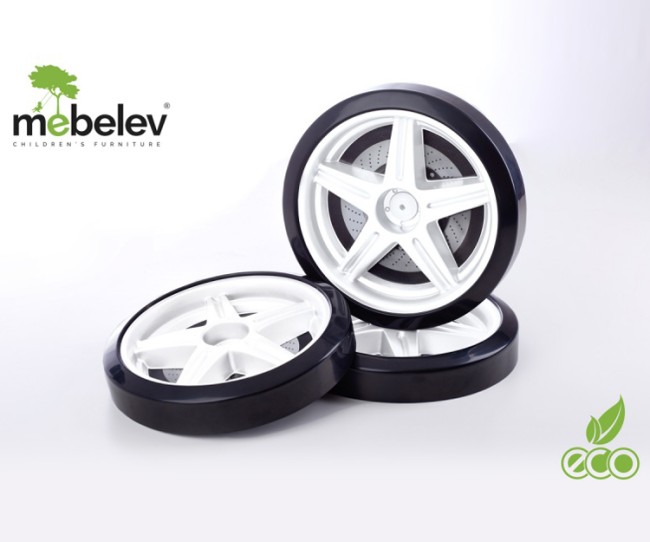 Объемные пластиковые колеса для серии Light, Ауди А-4 и Камаро-М (комп. 2шт) Белый