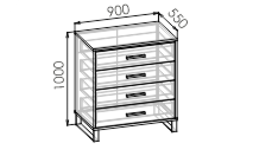 Комод "Карбон" 