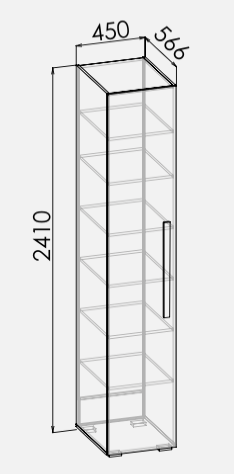 Шкаф-пенал (универсальный) Оксфорд ШП