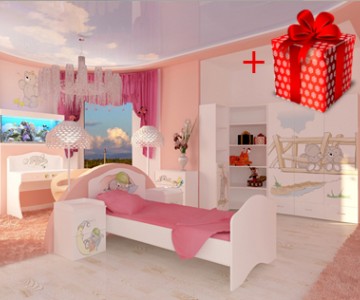 Детская комната "Bears" для девочки Детская комната "Bears" для девочки
