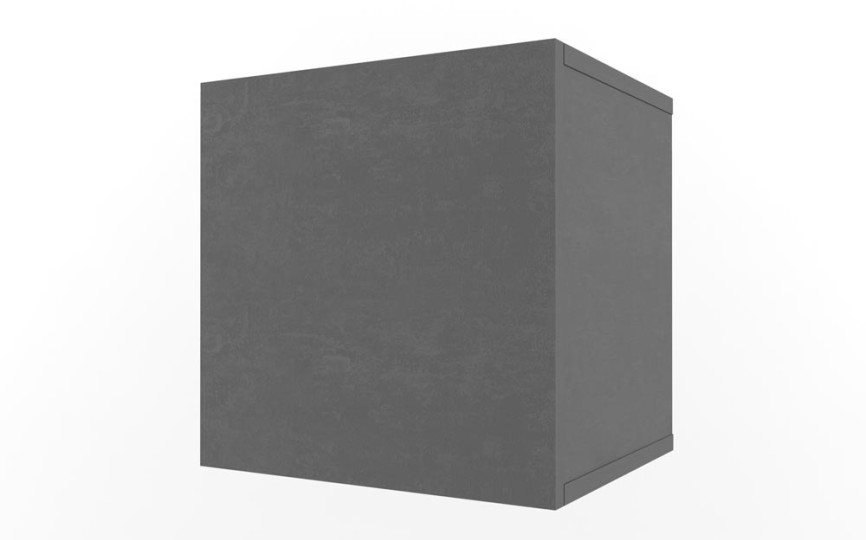 Полка куб с фасадом "Нью Тон Грэй"