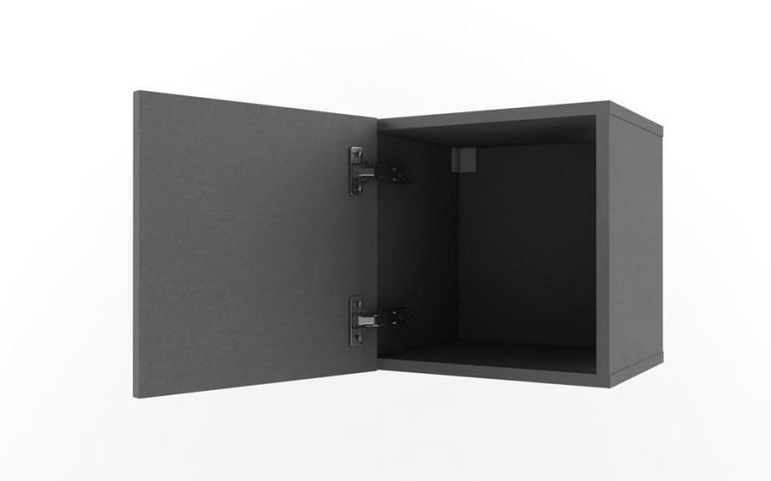 Полка куб с фасадом "Нью Тон Грэй"