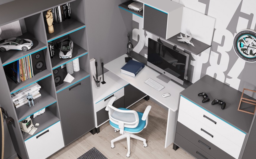 Шкаф 2-х дверный "Карбон"