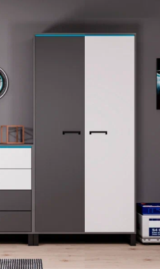 Шкаф 2-х дверный "Карбон"