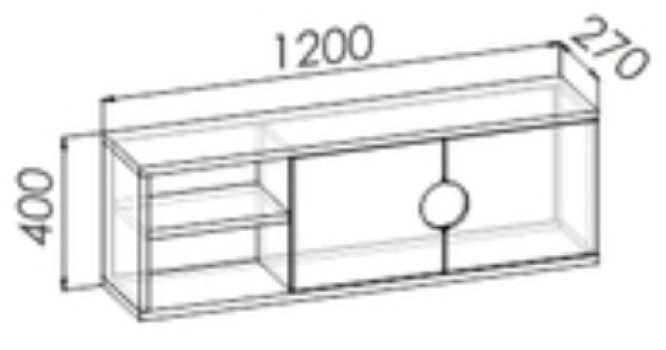 Полка навесная "BARNEY PINK"