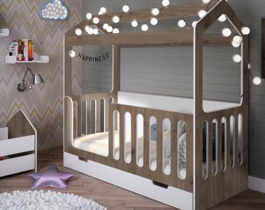 Домик кроватка Сказка цветная ДС-1/2