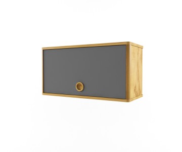 Полка закрытая горизонтальная "Тэль". Темно-серая