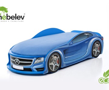 Кровать-машина "Мерседес-М" синяя