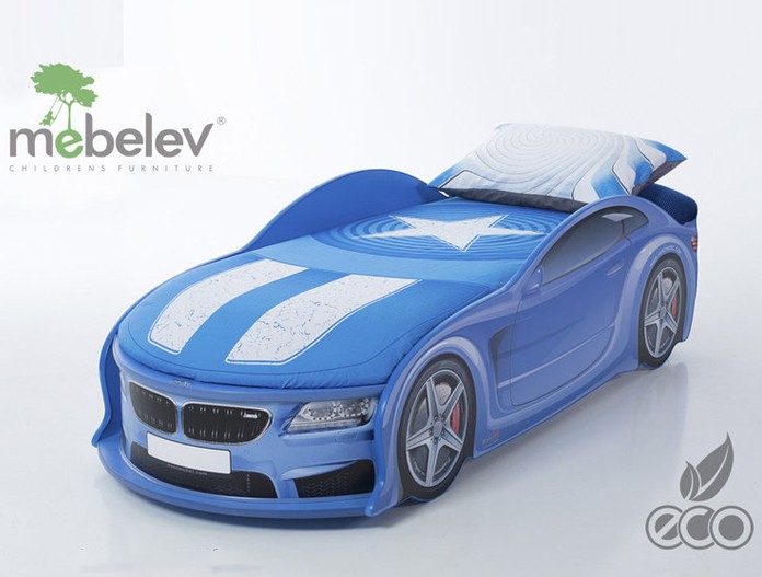 Кровать-машина "Мерседес-М" синяя Кровать-машина "Мерседес-М" синяя