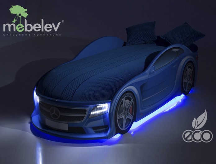 Кровать-машина "Мерседес-М" синяя Кровать-машина "Мерседес-М" синяя