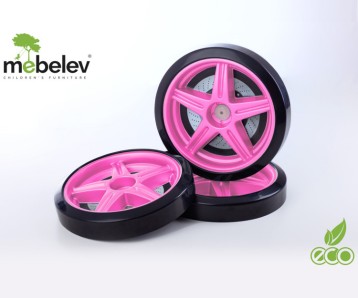 Объемные пластиковые колеса для серии Light, Ауди А-4 и Камаро-М (комп. 2шт) Розовый