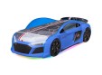 Кровать-машина  N1 AUDI со встроенным матрасом синяя 