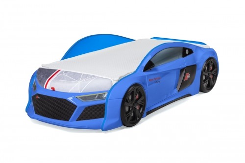 Кровать-машина  N1 AUDI со встроенным матрасом синяя 