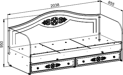 Набор мебели для детской Ассоль № 3 Белый Набор мебели для детской Ассоль № 3 Белый