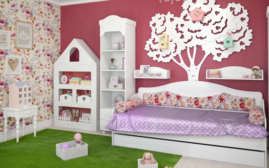 Набор мебели для детской Ассоль № 3 Белый Набор мебели для детской Ассоль № 3 Белый