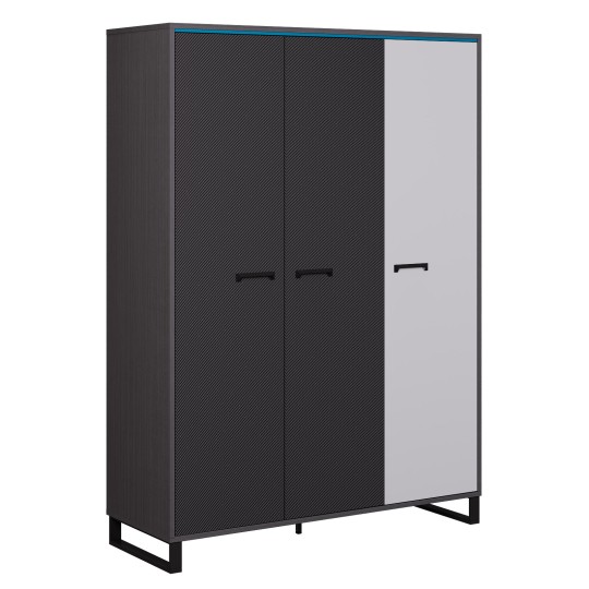 Шкаф 3-х дверный "Карбон"