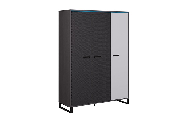 Шкаф 3-х дверный "Карбон"