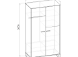 Шкаф 2-х дверный "Liberty White"