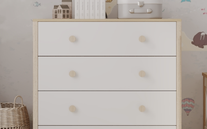 Комод Амбер 3 с четырьмя ящиками