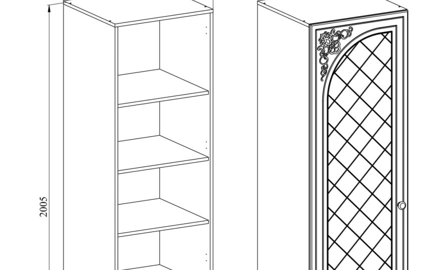 Стеллаж Соня СО-13 стекло Премиум 