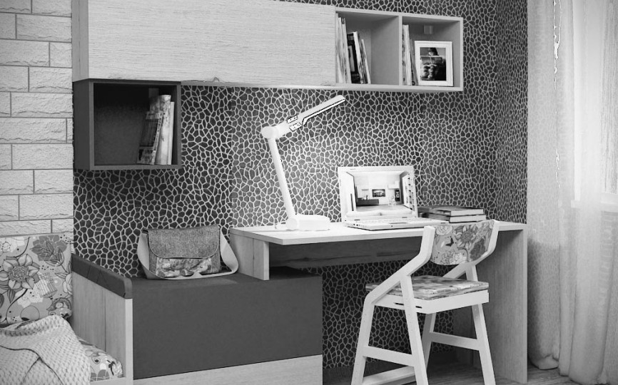 Стол Г-образный универсальный «Ньютон Грэй»