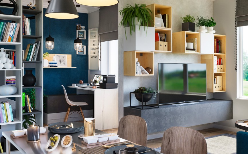 Стол Г-образный универсальный «Ньютон Грэй»