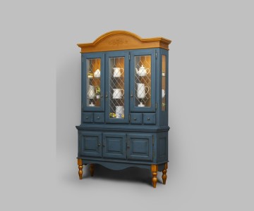 Сервант трехдверный Валенсия 2-51 на высоких ножках