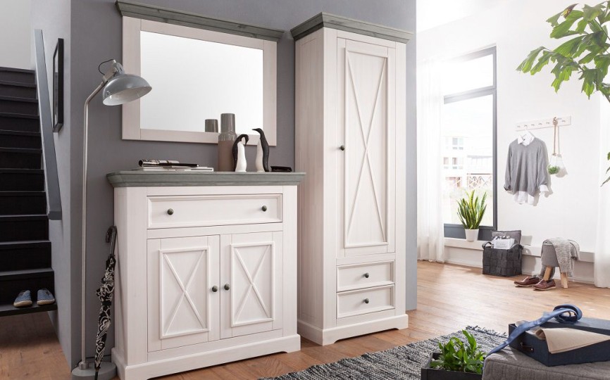 Комод для обуви Форест, 2 двери, 1 ящик с полками