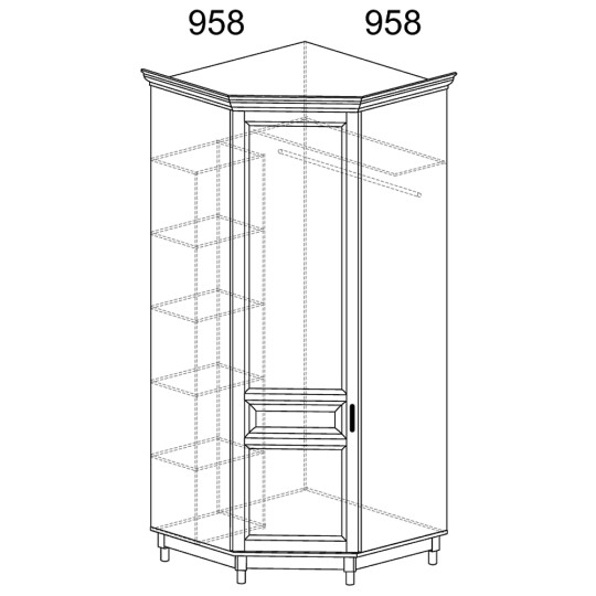 Шкаф угловой "Прованс"