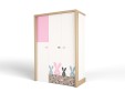 Шкаф 3-х дверный MIX BUNNY розовый Шкаф 3-х дверный MIX BUNNY розовый