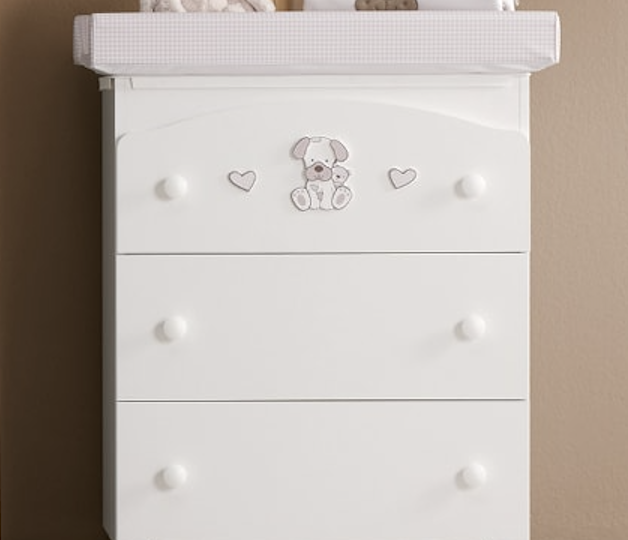 Комод пеленальный Erbesi Lucky (Лаки) с ванночкой