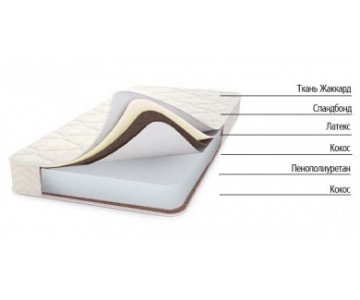 Матрас "Латекс Премиум" 200x80см/H9см  