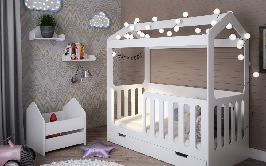 Домик кроватка Сказка (спальное место 180х80) ДС-1/1/180