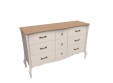 Комод "Лебо" с 9 ящиками бежевый воск