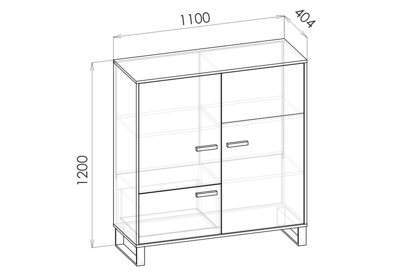 Шкаф-тумба "Liberty White"