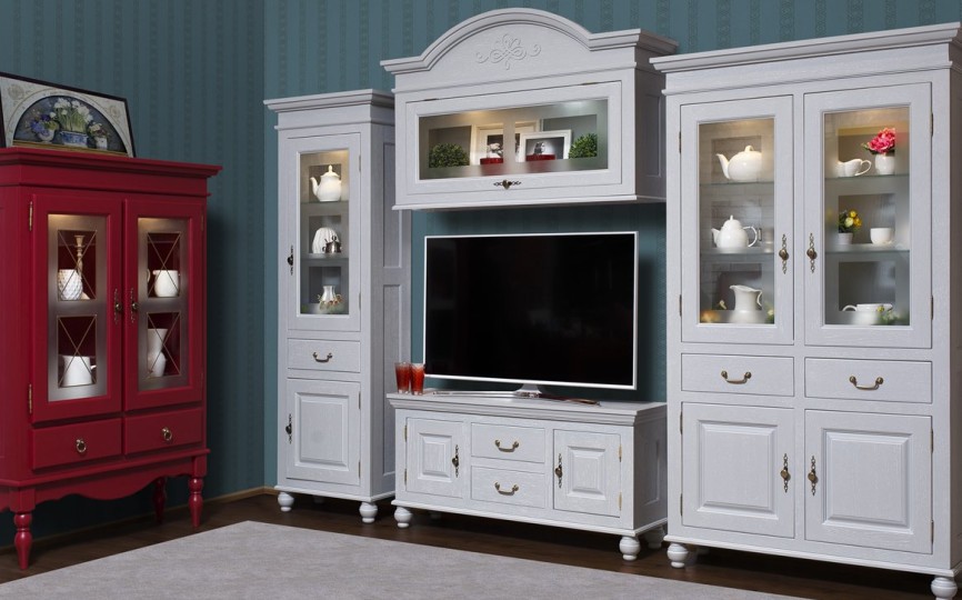 Сервант однодверный Бьёрт на круглых ножках 1-20