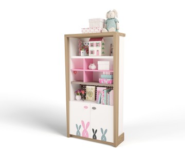 Стеллаж широкий MIX BUNNY розовый