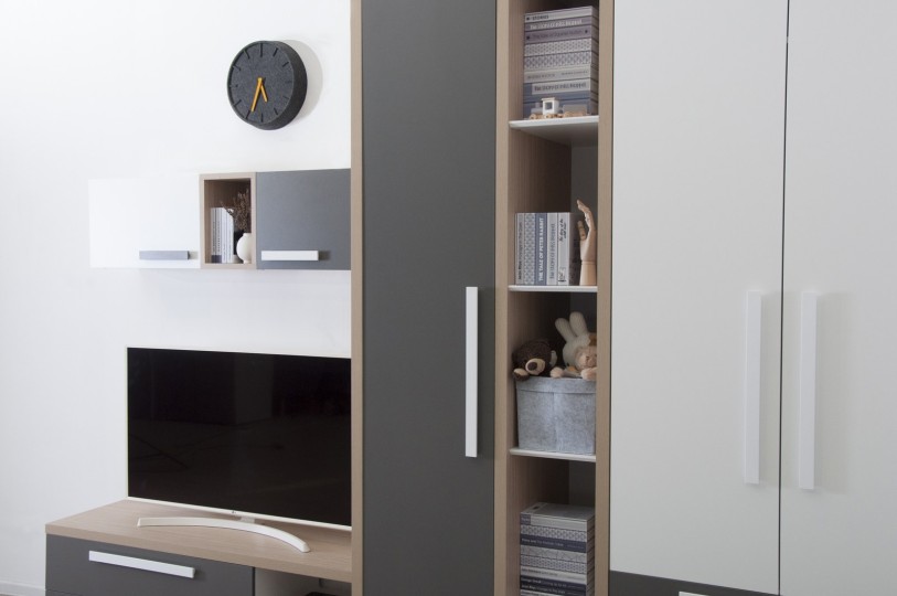 Шкаф 2-х створчатый Оксфорд многофункциональный Ш2.М