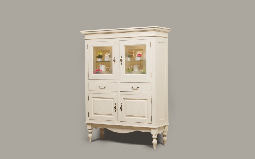 Сервант двухдверный Бьёрт на высоких ножках 1-21