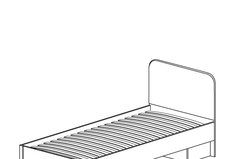 Кровать с изголовьем Альфа