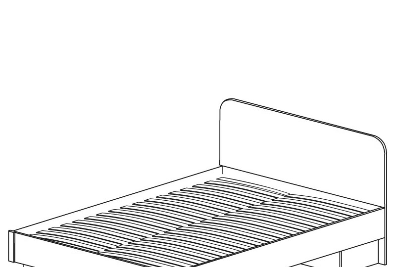 Кровать с изголовьем Альфа