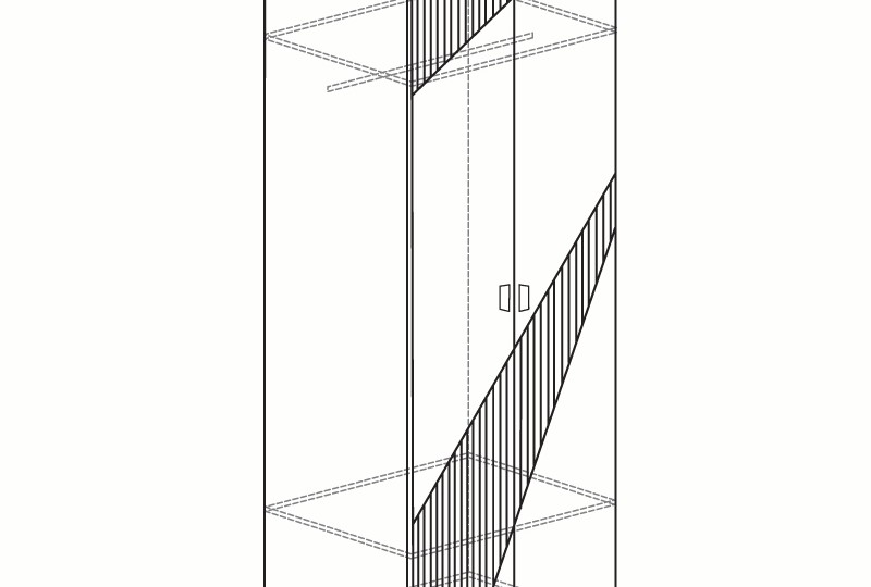 Шкаф двухдверный Родос №121