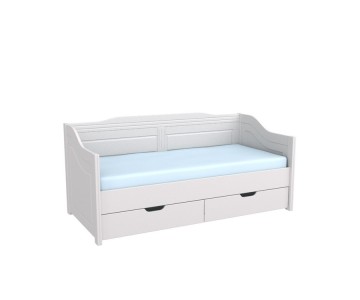 Кровать-диван "Бейли" с ящиками 90х200 белый воск