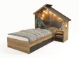 Кровать Домик с тумбой, без мягкой спинки