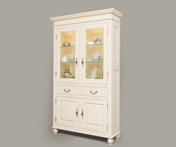 Сервант двухдверный высокий Бьёрт на круглых ножках 1-22