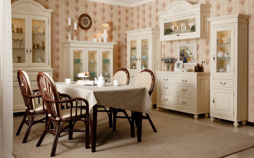 Сервант двухдверный высокий Бьёрт на круглых ножках 1-22