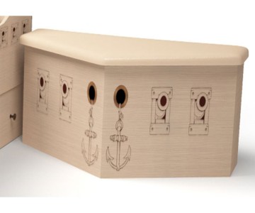 Ящик для игрушек приставной "Pirat"